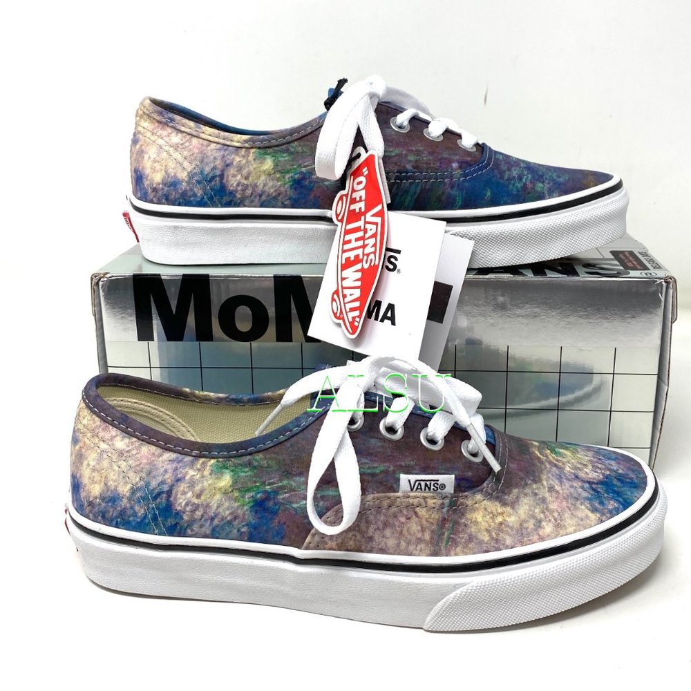 VANS Authentic Low Top Moma Claude Monet Canvas Shoes Women Size 6.5 VN0A2Z5I18H - Picture 8 of 11